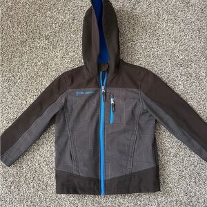 Boys Black & Blue Softshell Jacket